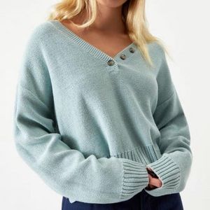 PACSUN KNIT VNECK TOP